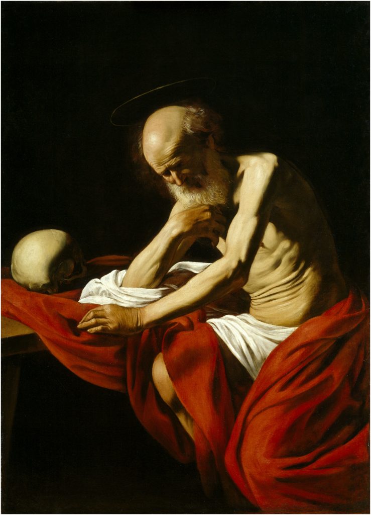 Caravaggio, c. 1605. San Jernimo penitente